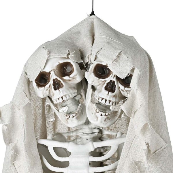 5.4Ft Halloween Decoration Twin Conjoined Skeleton Two Headed