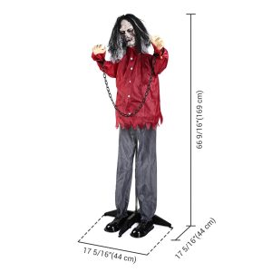 5ft Animated Halloween Zombie Sound & Touch Activated