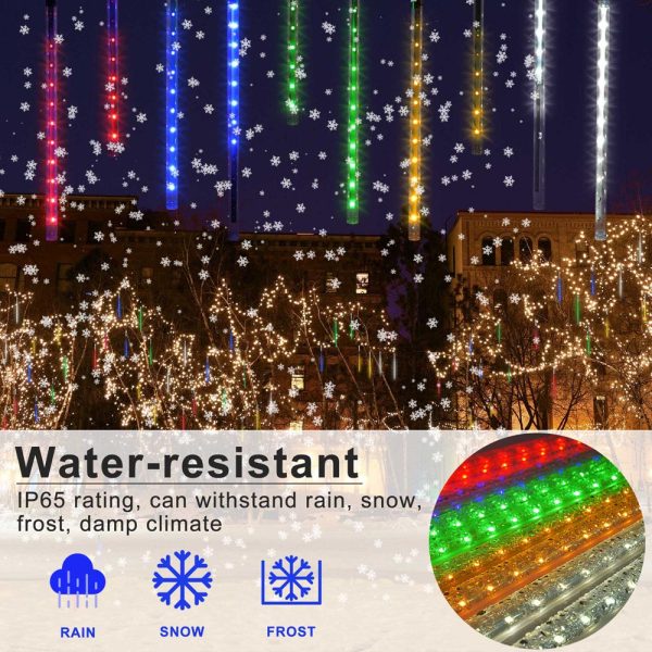 Meteor Shower Lights Raindrop Lights Rgb 12 10-Tube