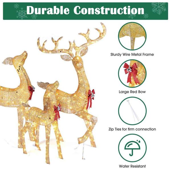 Lighted Reindeer Outdoor Decor(Buck, Fawn, Doe Option)