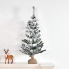 3Ft Frosted Christmas Tree With Stand Tabletop