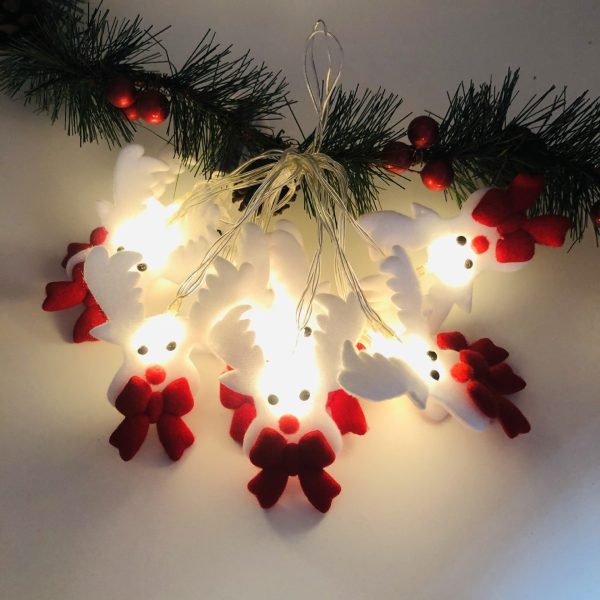 Christmas Decoration Snowman Led String Lights Garland Xmas Fairy Lights Decor