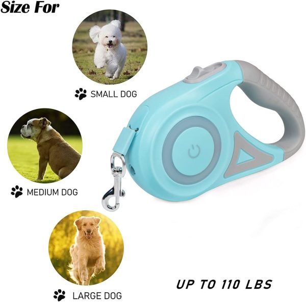 Retractable Dog Leash With Light