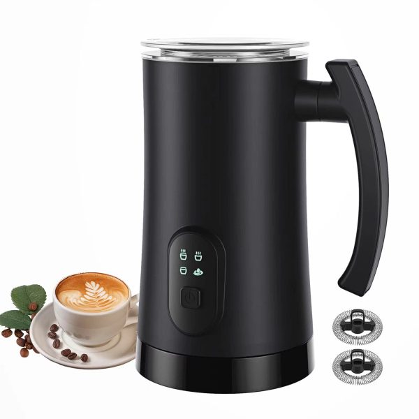 Electric Milk Frother, 4 In 1 Milk Steamer,11.8Oz/350Ml Automatic Warm And Cold Foam Maker For Coffee,Latte, Cappuccino, Macchiato, Chocolate