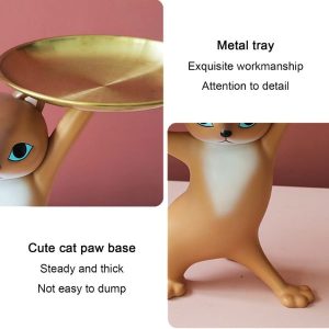 Egyptian Cat Storage Figurine