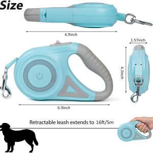 Retractable Dog Leash With Light