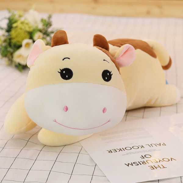 Cartoon Cute Soft Cuddly Cow Pillow Plush Toy