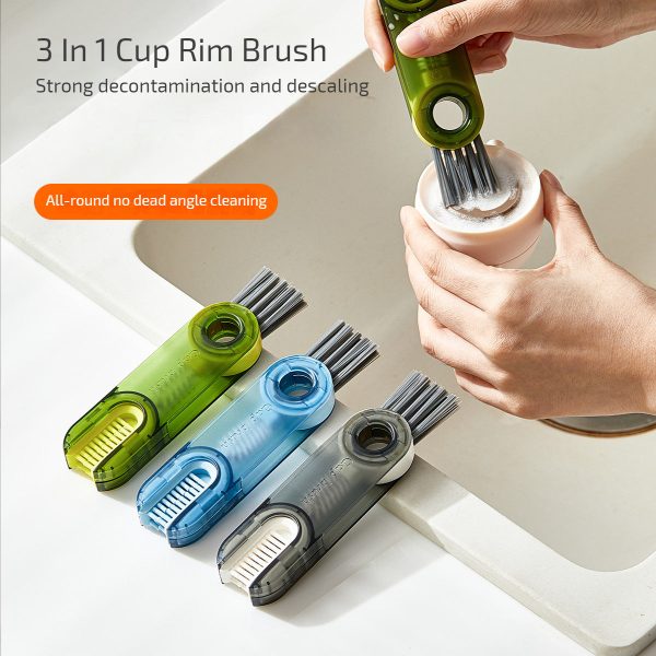 Multiscrub Cup Lid Gap Cleaning Brush 3 Pack