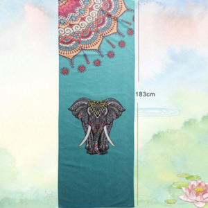 Elephant Non Slip Mat Sport Fitness Travel Exercise Yoga Mat Cover Towel Blanket Non-Slip Pilates Rutschfeste Exercise Pilates