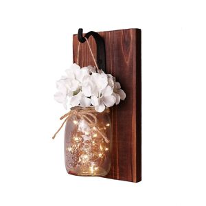 Wall-Mounted Vase With Lights