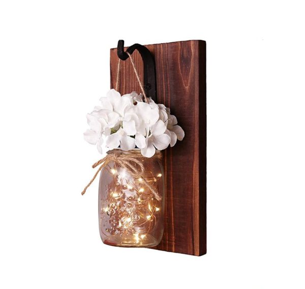 Wall-Mounted Vase With Lights