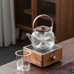 Walnut Automatic Electric Ceramic Stove Tea Maker