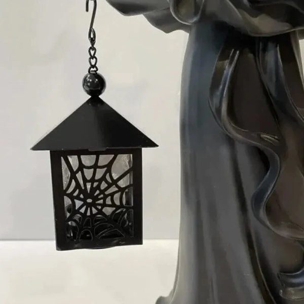 Witch With Lantern Decoration