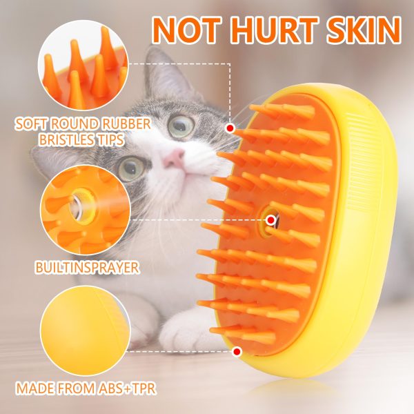 Purrfectsteam 3 In 1 Cat Steam Brush