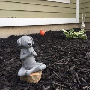 Zen Meditating Buddha Dog Statue Buddha