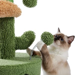 Cactus Cat Tree Tower With Scratching Post