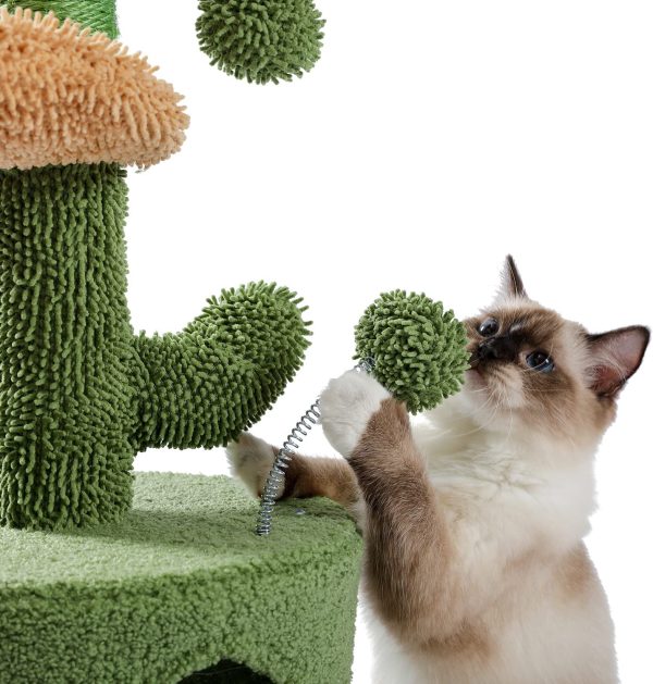 Cactus Cat Tree Tower With Scratching Post