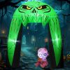 Comin 2Pcs Scary Halloween Inflatables Outdoor Decorations Halloween Inflatables Archway Zombie Baby Blow Up Yard With Built-In Leds For Party Garden Lawn Decor