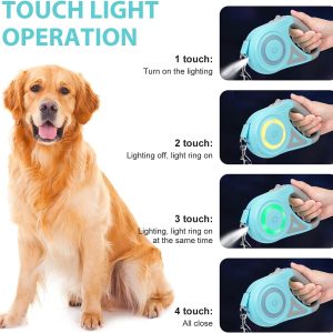 Retractable Dog Leash With Light