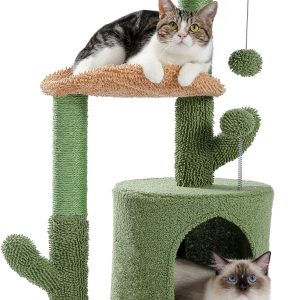 Cactus Cat Tree Tower With Scratching Post