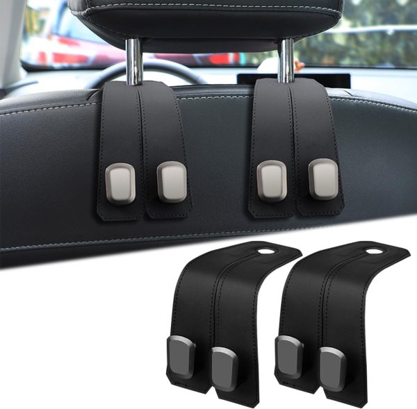 Hookmate Headrest Hooks For Car 4 Pack