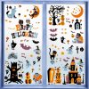 Ccinee Halloween Window Stickers，10 Sheets Halloween Window Clings Decals For Halloween Party Decoration Glass Windom Indoor And Outdoor Home Decor