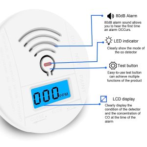 Carbonsafe Carbon Monoxide Detector With Digital Display