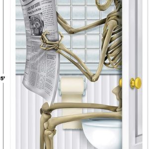 Beistle Skeleton Restroom Door Cover Party Accessory