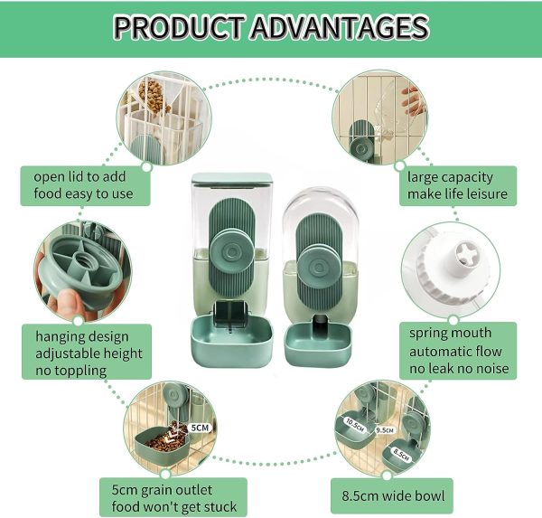 Cageserve Water And Food Feeder Set