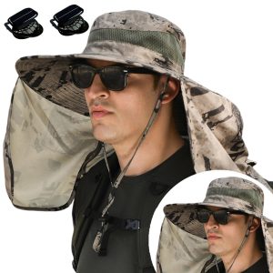 Radiantshade Wide Brim Hat With Solar Powered Fans