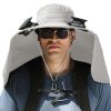 Radiantshade Wide Brim Hat With Solar Powered Fans