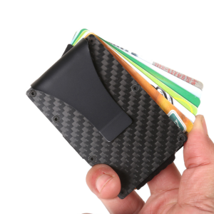 Carbon Fiber Rfid Anti-Magnetic Card Holder Wallet