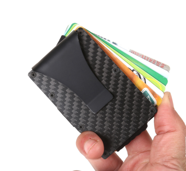 Carbon Fiber Rfid Anti-Magnetic Card Holder Wallet