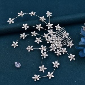 Bridal Rhinestones Hair Combing Ornaments