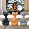 Whimsical Buddha Yoga Cat Figurine