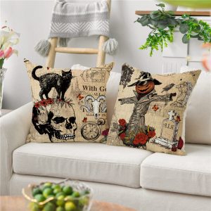 Pilloweep Halloween Sofa Pillowcase Collection In 40/45/50/60Cm Sizes