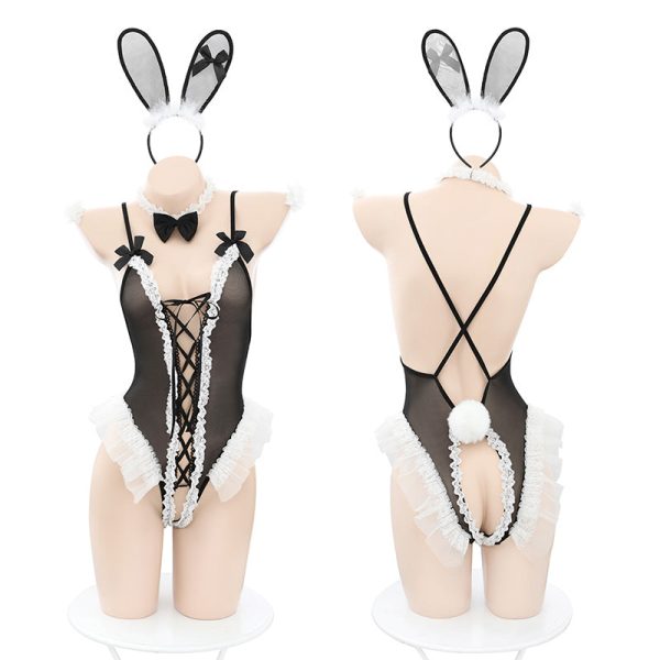 Bunny Lace Up Jumpsuit Set