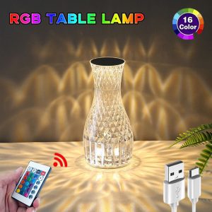 Vase Shape Atmosphere Crystal Lamp