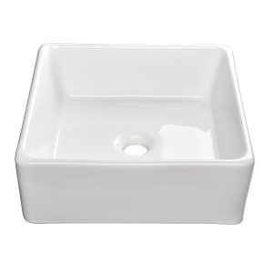 Aquaterior Square Vessel Sink With Popup Drain & Tray 15X15