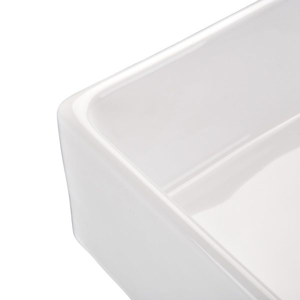 Aquaterior Square Vessel Sink With Popup Drain & Tray 15X15