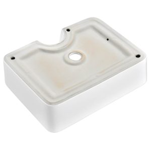 White Vessel Sink Ceramic Raised Sink 19X15