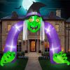 10 Ft Halloween Inflatable Decorations Outdoor,Blow Up Witch Archway Decor For Holiday Yard Garden,Lawn,Home Family Arch Decorations