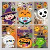 Halloween Window Clings Cute Halloween Window Stickers Double Side Halloween Window Decorations Removable Halloween Window Decals For Halloween Party Decorations Indoor And Outdoor Home Decor