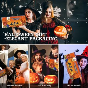 Halloween Decorations, 20Pcs Floating Candles With Wand Remote, Flickering Warmer Light Flameless Candles, Hanging Candles With Diy Sticker, Halloween Decorations Decor Indoor Outdoor Party (20)