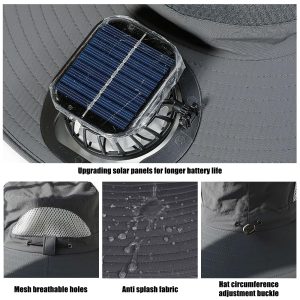 Uvguard Solar Powered Fan Hat