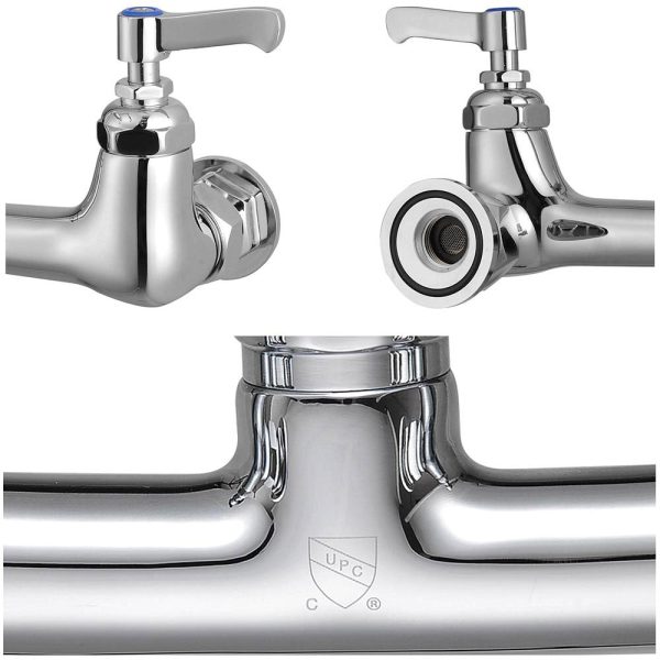 Commercial Pre-Rinse Faucet With Sprayer Wall Mount 41H