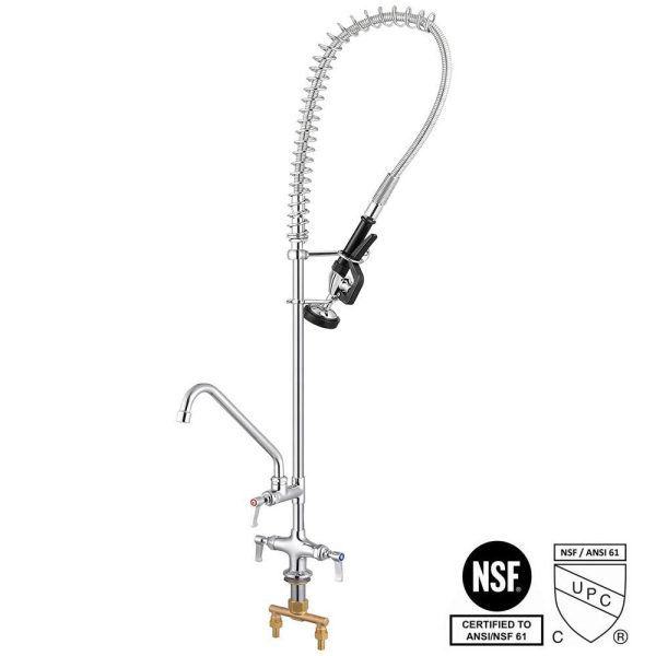 Commercial Pre-Rinse Faucet With Sprayer Deck Mount