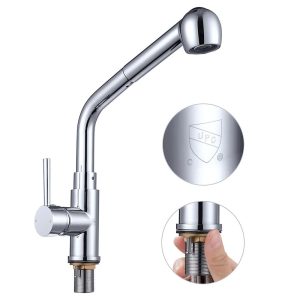 Aquaterior Kitchen Faucet With Sprayer Pull-Out Stainless Steel 13