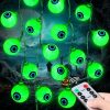 Halloween Decorations 30Led 17Ft Eyeball Halloween String Lights With Timer Remote Battery Operated 8 Modes Halloween Lights Halloween Indoor Outdoor Decorations For Home Garden Yard Halloween Décor