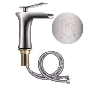 Aquaterior Waterfall Bathroom Faucet Single Handle & Cold 6.5H